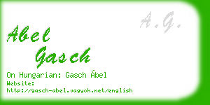 abel gasch business card